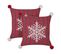 Lot De 2 Coussins Rouge Lonicera 45 X 45 Cm