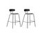 Tabouret De Bar Set De 2 Noir Sibley