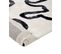 Tapis En Viscose 160 X 230 Cm Noir Et Blanc Kappar