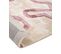 Tapis En Viscose 160 X 230 Cm Beige Et Rose Kappar