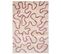 Tapis En Viscose 160 X 230 Cm Beige Et Rose Kappar