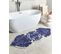 Tapis De Bain 150 X 60 Cm Bleu Canbar