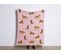 Plaid Enfant Avec Motif Tigres En Coton Rose 130 X 170 Cm Nerai