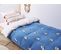 Plaid Enfant Avec Motif De Pandas En Coton Bleu 130 X 170 Cm Talokan