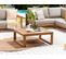 Table De Jardin 90 X 75 Cm Bois Clair Timor