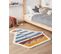 Tapis Enfant Avec Motif De Bateau En Coton Multicolore 105 X 120 Cm Speti