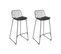 Tabouret De Bar Set De 2 Métal Noir Pensacola