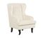 Velours Fauteuil Blanc Cassé Alta