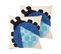 Lot De 2 Coussins Touffeté Coton Multicolore Ladybird 45 X 45 Cm