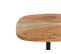 Table D'appoint Bois Clair Et Noir Oasis