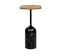 Table D'appoint Bois Clair Et Noir Oasis