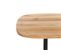 Table D'appoint Bois Clair Et Blanc Oasis