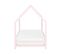 Lit Simple 90 X 200 Cm En Bois Rose Pastel Appy