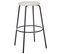 Tabouret De Bar Set De 2 Velours Blanc Cassé Morton