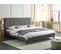 Lit Double 180 X 200 Cm Gris Ambassador