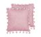 Lot De 2 Coussins Rose Jasmine 45 X 45 Cm