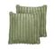 Lot De 2 Coussins Touffeté Vert Rakya 45 X 45 Cm