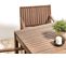 Table De Jardin 180 X 90 Cm Bois Solide Bois Foncé Sassari