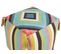 Pouf En Coton 45 X 45 Cm Multicolore Moneasa