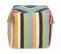 Pouf En Coton 45 X 45 Cm Multicolore Moneasa