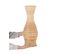Rotin Vase Décoratif 50 Cm Naturel Trinisa