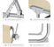 Lot De 2 Transats Acier - Beige