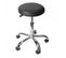 2x Tabouret Windhoek Pour Cabinet Médical / Salon De Beauté ~ Similicuir, Noir