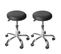 2x Tabouret Windhoek Pour Cabinet Médical / Salon De Beauté ~ Similicuir, Noir