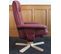 Fauteuil Relax /de Relaxation M56 Avec Pouf, Simili-cuir, Bordeaux