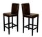 Lot De 2 Tabourets De Bar Vicenza, Cuir, Marron/pieds Foncés