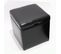 Pouf Tabouret Cube-coffre Onex, Cuir, 45x44x44cm, Noir