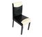 Lot De 6 Chaises De Séjour Littau ~ Simili-cuir, Noir/crème, Pieds Foncés