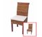 Lot De 2 Chaises M45, Banane Tressée, 47x54x93cn, Pieds Marrons