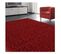 Tapis Shaggy 160x230 Rectangle Tissé Rouge Motif Uni Sg Loca