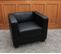 Fauteuil Club / Lounge Lille, 86x75x70 cm, Cuir Reconstitué, Noir