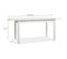 Table Extensible Coburg - Décor Blanc - Allonge De 40 Cm - L120/160 X H76,5 X P70 Cm