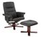 Fauteuil Relax Avec Pied En Croix - Noir/marron