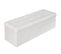 Banc Coffre De Rangement Pliable Aspect Cuir 110x38x38cm - Blanc