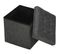 Cube Coffre De Rangement Pliable En Polyester 38x38x38cm - Gris Foncé