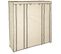 Armoire Penderie En Tissu 12 Compartiments 150x175x45cm - Beige