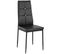 Lot De 4 Chaises Avec Strass - Noir