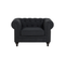 Fauteuil Gris Graphite Chesterfield