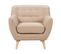 Fauteuil Beige Motala