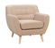 Fauteuil Beige Motala