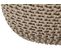 Pouf En Coton Beige 50 X 35 Cm Conrad