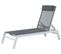 Chaise Longue En Aluminium Noir Catania Ii