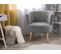 Fauteuil Gris Clair Odenzen