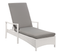 Chaise Longue Avec Coussin Blanc Vasto