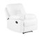 Fauteuil En Cuir Pu Blanc Avec Position Réglable Bergen