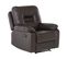 Fauteuil Cuir Pu Marron Bergen